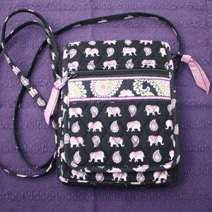 Vera Bradley Crossbody Bag in Pink Elephants